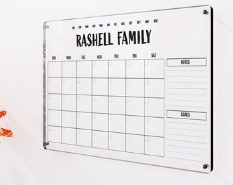 Acrylic Wall Calendar
