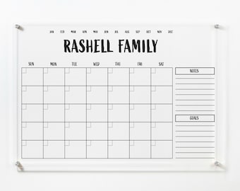 Acrylic Wall Calendar