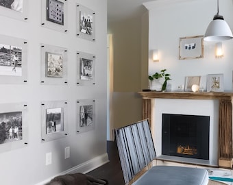 Custom Size Floating Acrylic Frame - Stylish Wall Art Display, Plexiglass Poster & Picture Frame, Gift idea for everyone