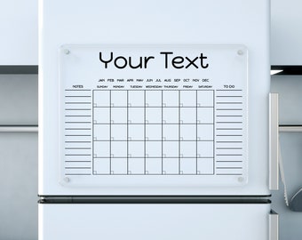 Magnetic Fridge Calendar
