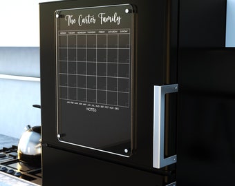 Magnetic Calendar For Fridge, Monthly Fridge Calendar 2025, Acrylic Dry Erase Acrylic Calendar, Refrigerator Calendar Magnet, Family Planner