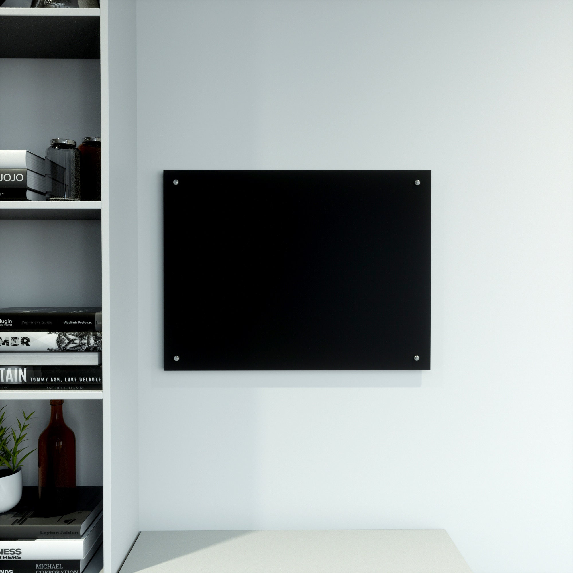 Blank Acrylic Dry Erase Board Black Black Plexiglass Board Etsy