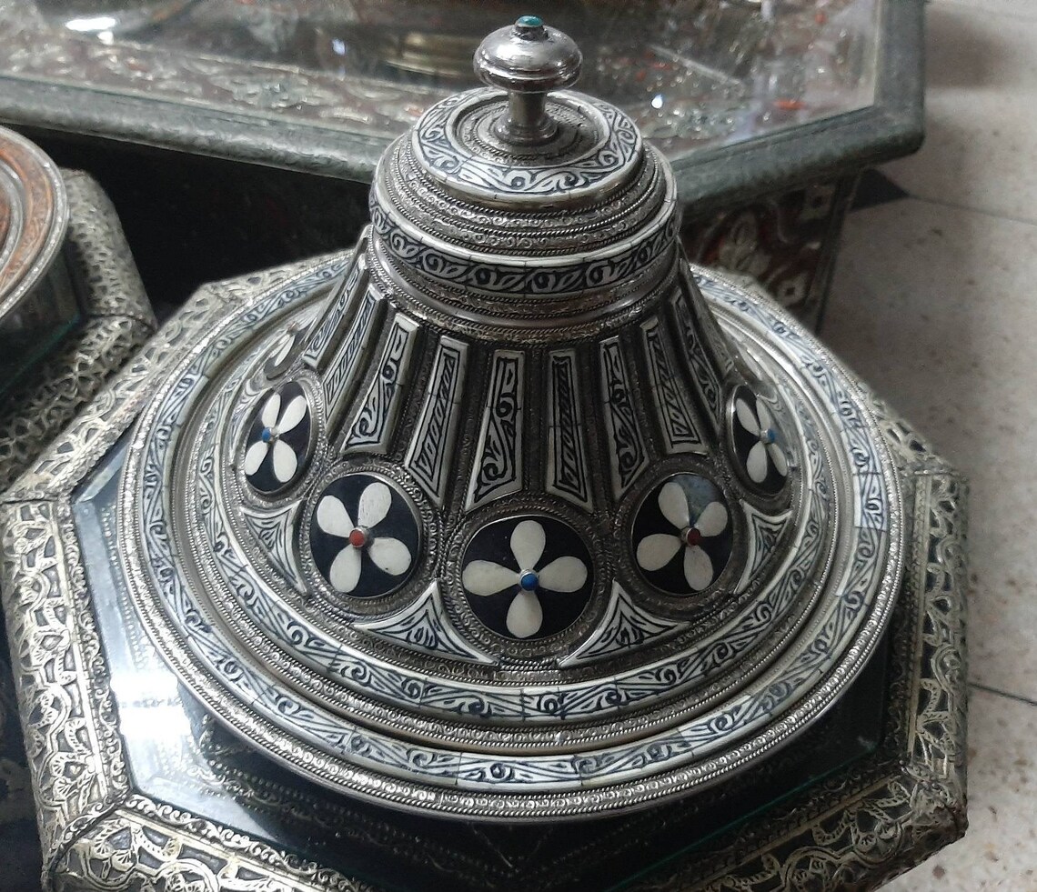 Moroccan Tagine in Pure Metal / Decorative Tagine Handmade / Etsy