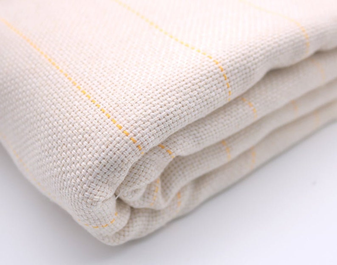 Tufting Cloth Monks Cloth With Yellow Guidelines for Tufting Etsy