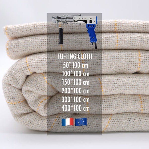 Tufting Cloth, Monks Cloth With Yellow Guidelines For Tufting Gun Tufting Fabric Tissu France Paris