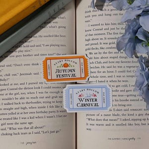 Gilmore Girls Aufkleber | Stars Hohle Herbst Festival und Winter Karneval Ticket | TV-Show inspiriert | Kindle Sticker | Bücherwurm Sticker