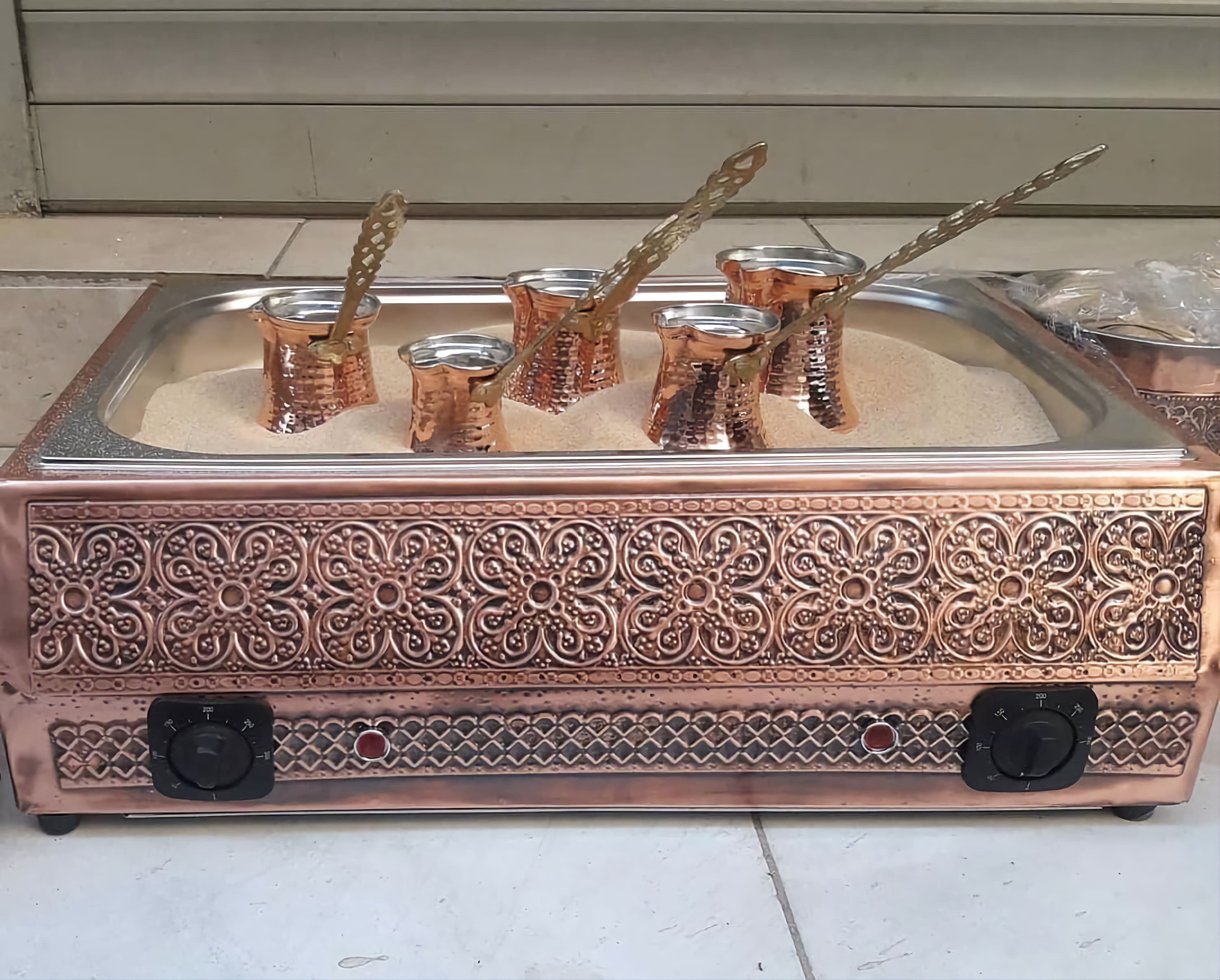 Authentic Turkish Electric Hot Sand Coffee Heater