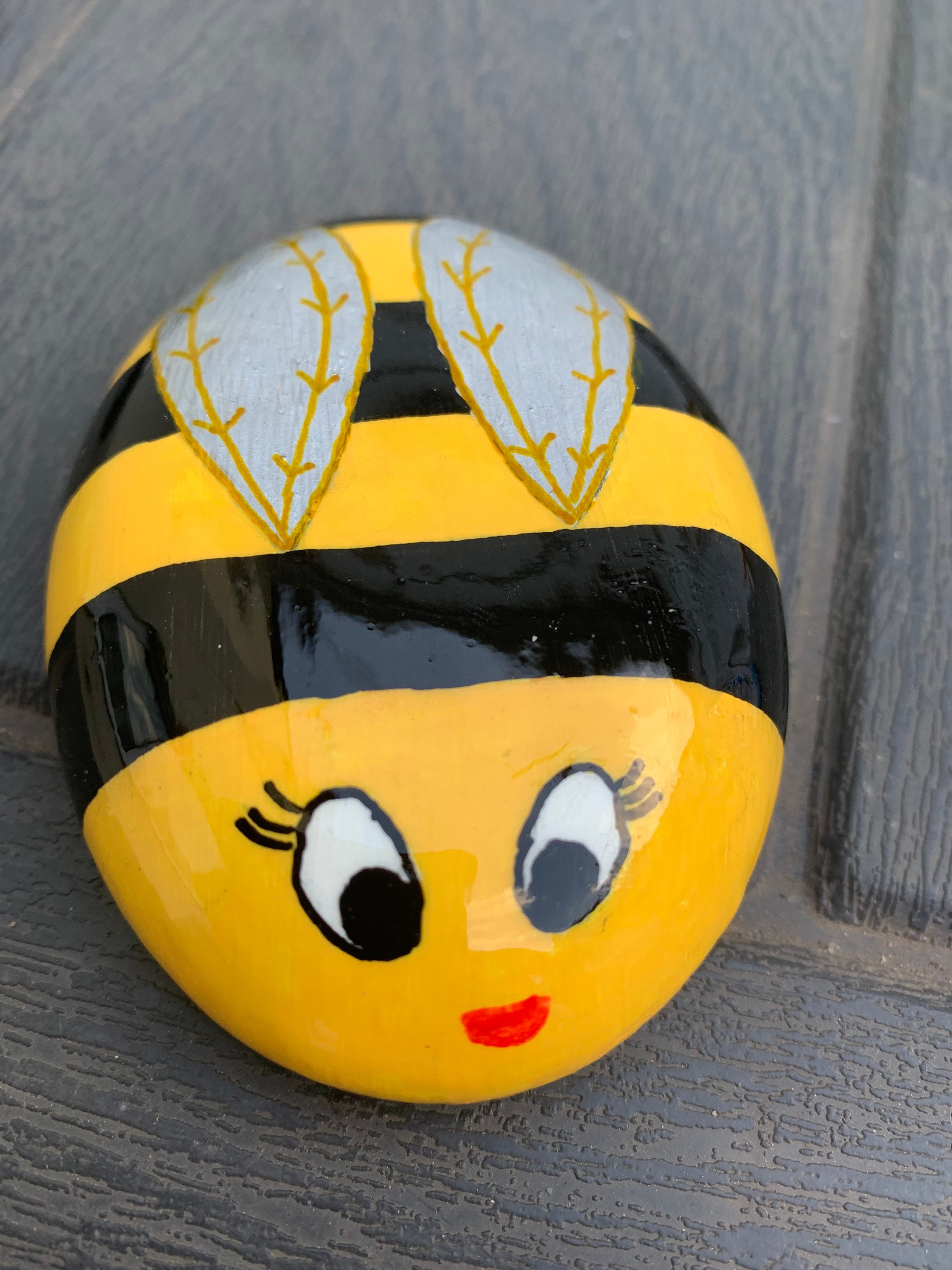 Bumblebee gifts bumblebee Bumblebee Rock Painted Rock Etsy