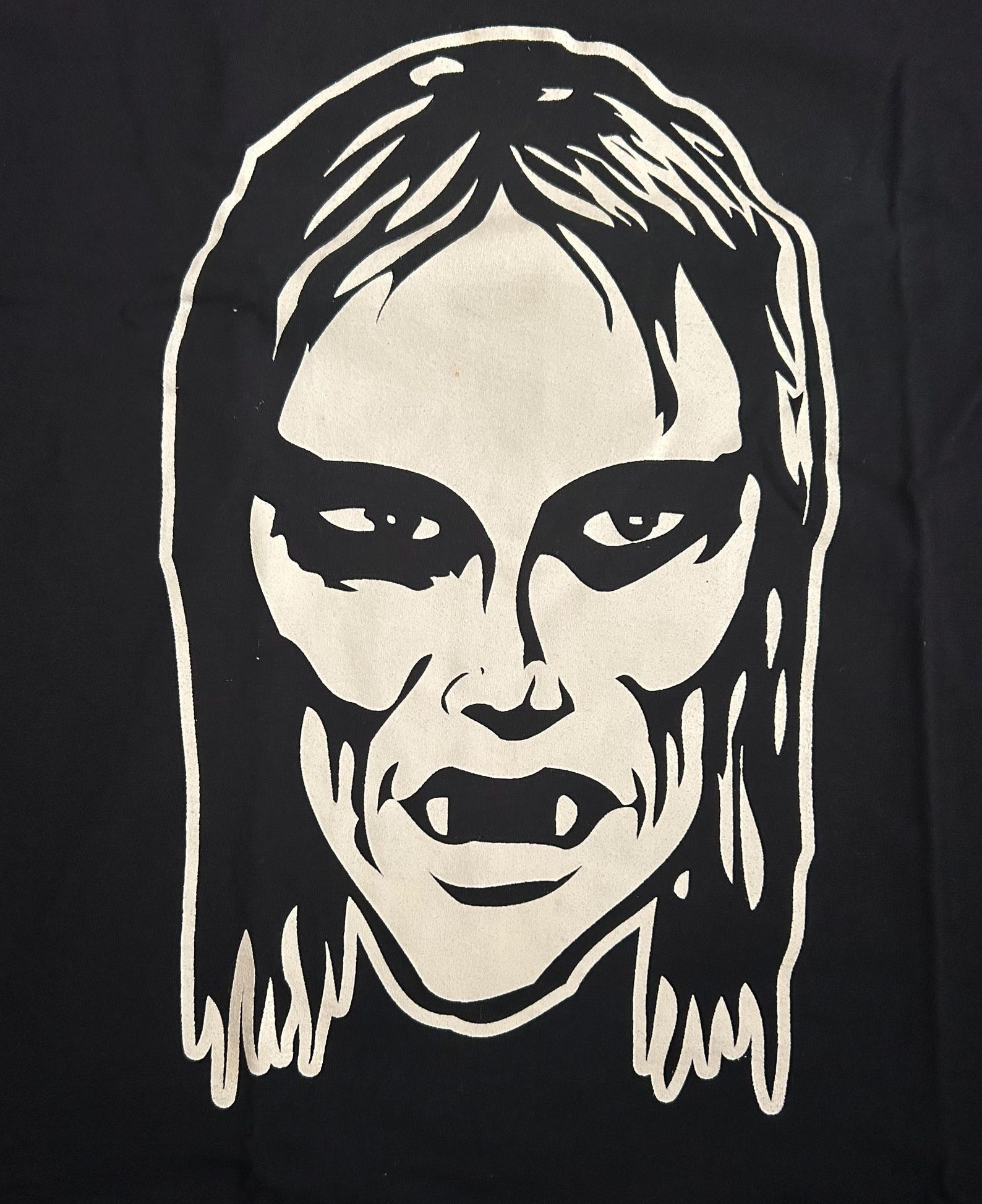 Ghoul Rotten XXL Ghoul Girl T-shirt. Original Rotten Cotton Hand Screen Printed. Old ...