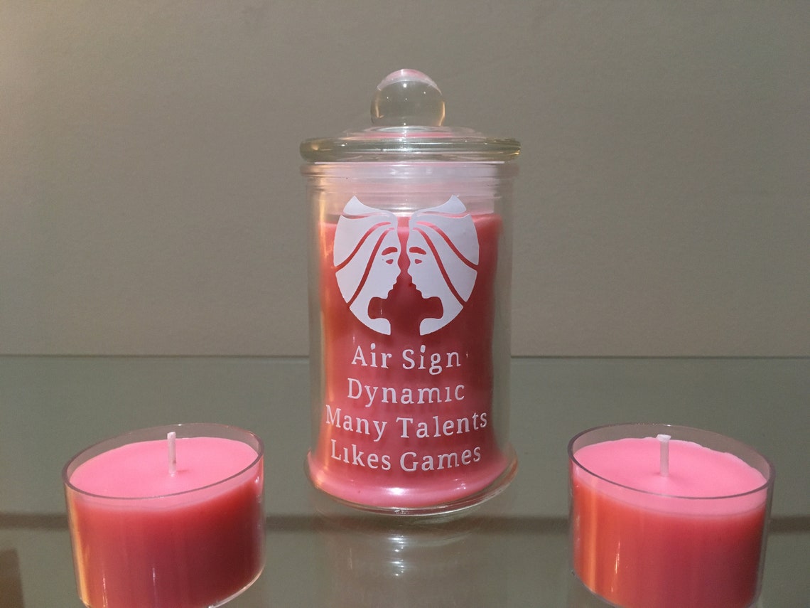 Zodiac Sign Scented Candles Etsy