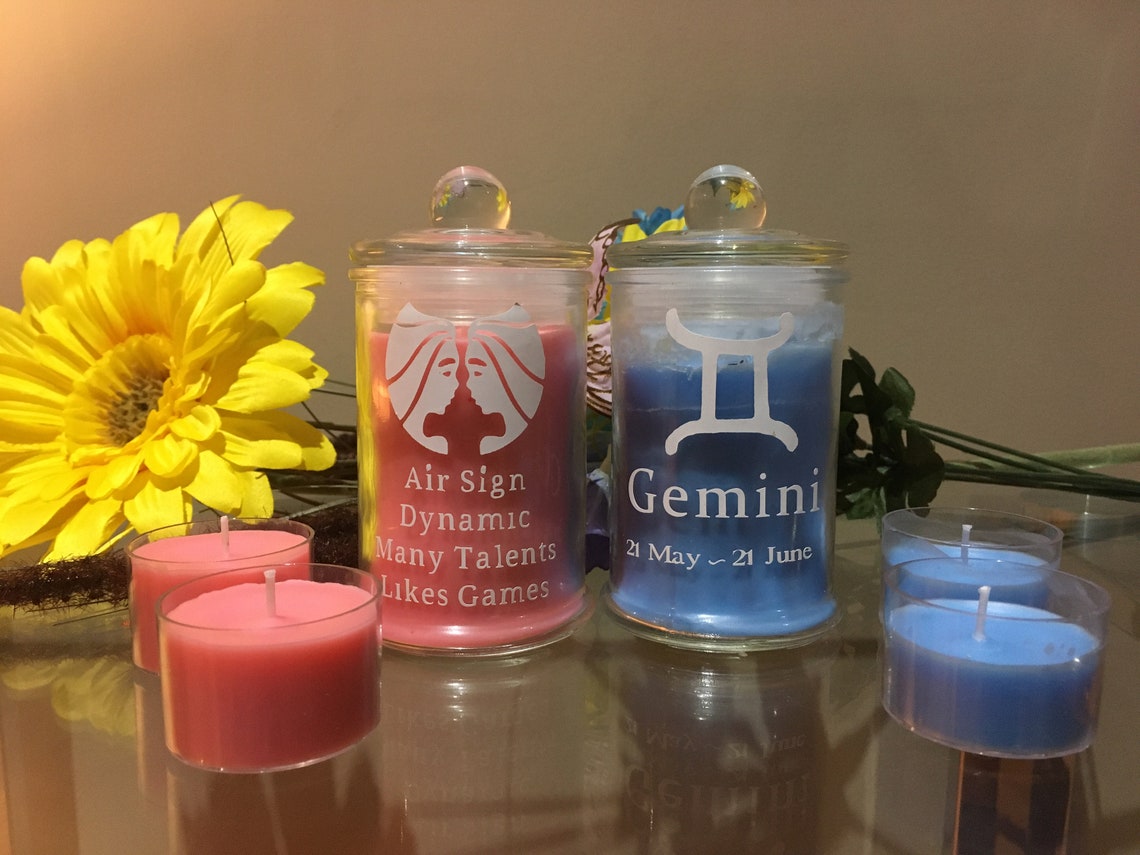 Zodiac Sign Scented Candles Etsy