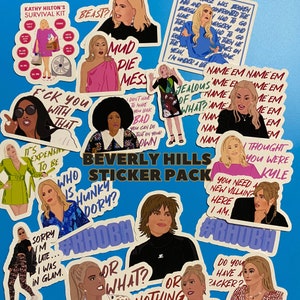 Real Housewives of Beverly Hill 17 Sticker pack