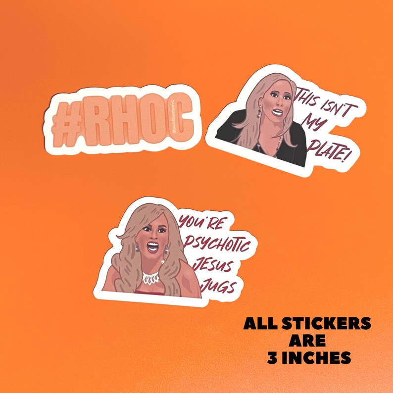 Real Housewives of Orange County 10 Sticker Pack Etsy