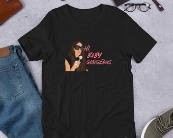 Hallo baby-T-shirt: op Lisa Barlow geïnspireerd uniseks T-shirt