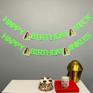 Real Housewives Birthday Banner Candiace Neck & Ankles Potomac