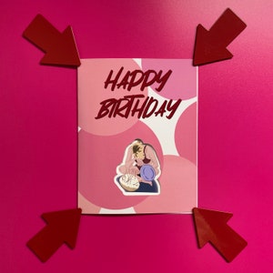 Real Housewives Whitney Cake Fail Carte d'anniversaire avec autocollant en vinyle résistant aux intempéries #RHOSLC