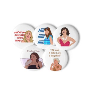 Real Housewives of New York City Set of pin buttons