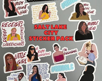 Real Housewives of Salt Lake City 14 Sticker pack