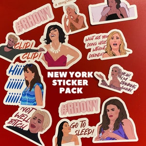Real Housewives of New York City 10 Sticker pack