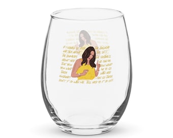 Meredith Marks Drunken Rant Stemless wine glass Real Housewives of Salt Lake City