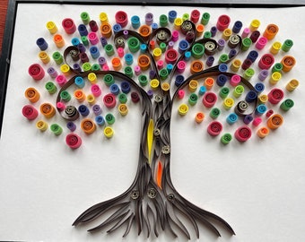 Quilling Paper Tree of Life- Quilling Art - Paper quilled Tree of Life