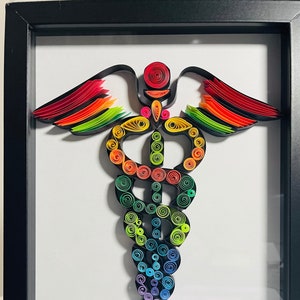 Quilling Art- Handmade Quilling Shadowbox- Paper Quilling Art.