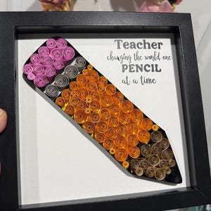 Quilling Art teachers gift