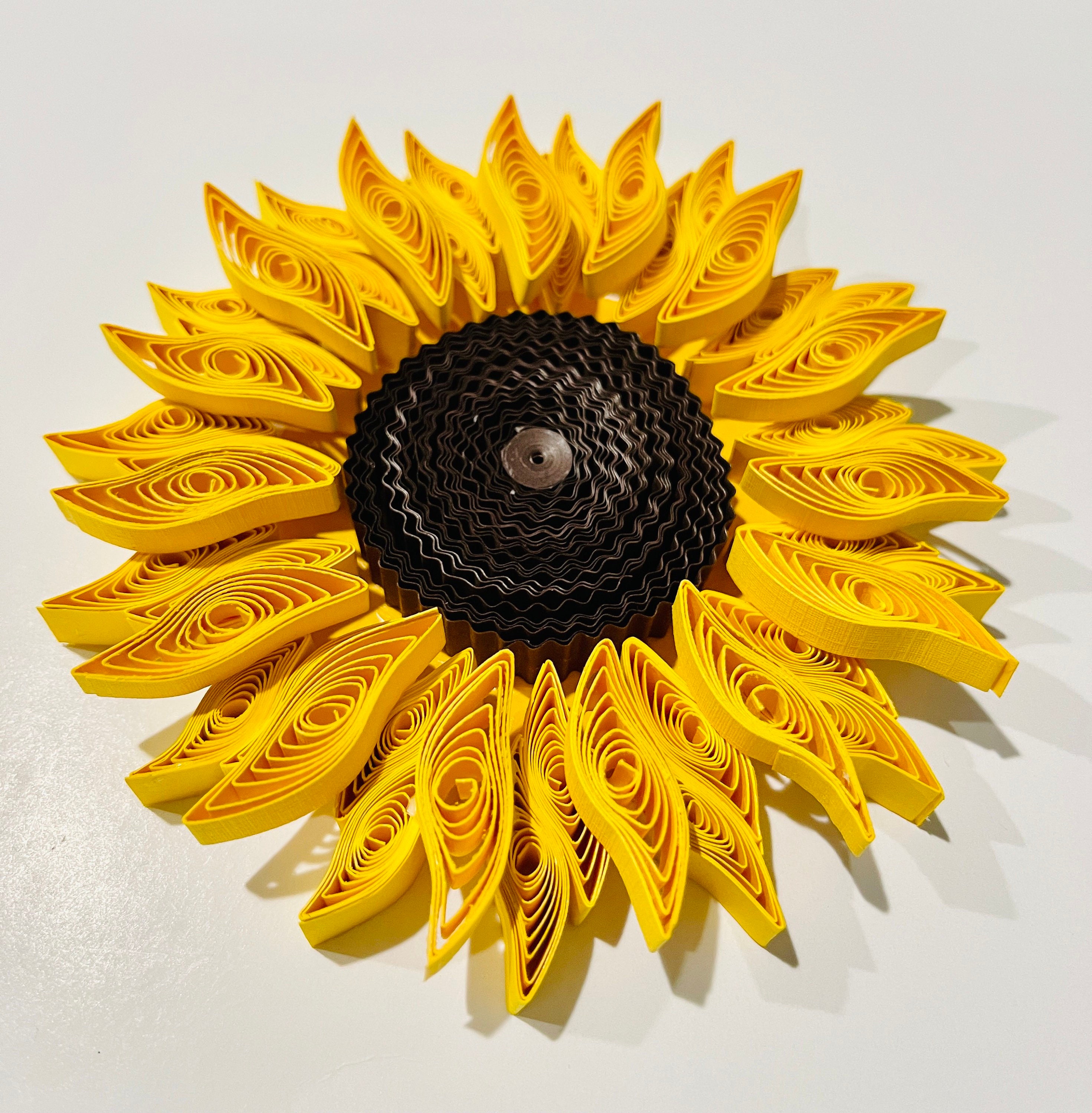 Framed Quilling Sunflower Art Sunflower office art Quilling Etsy