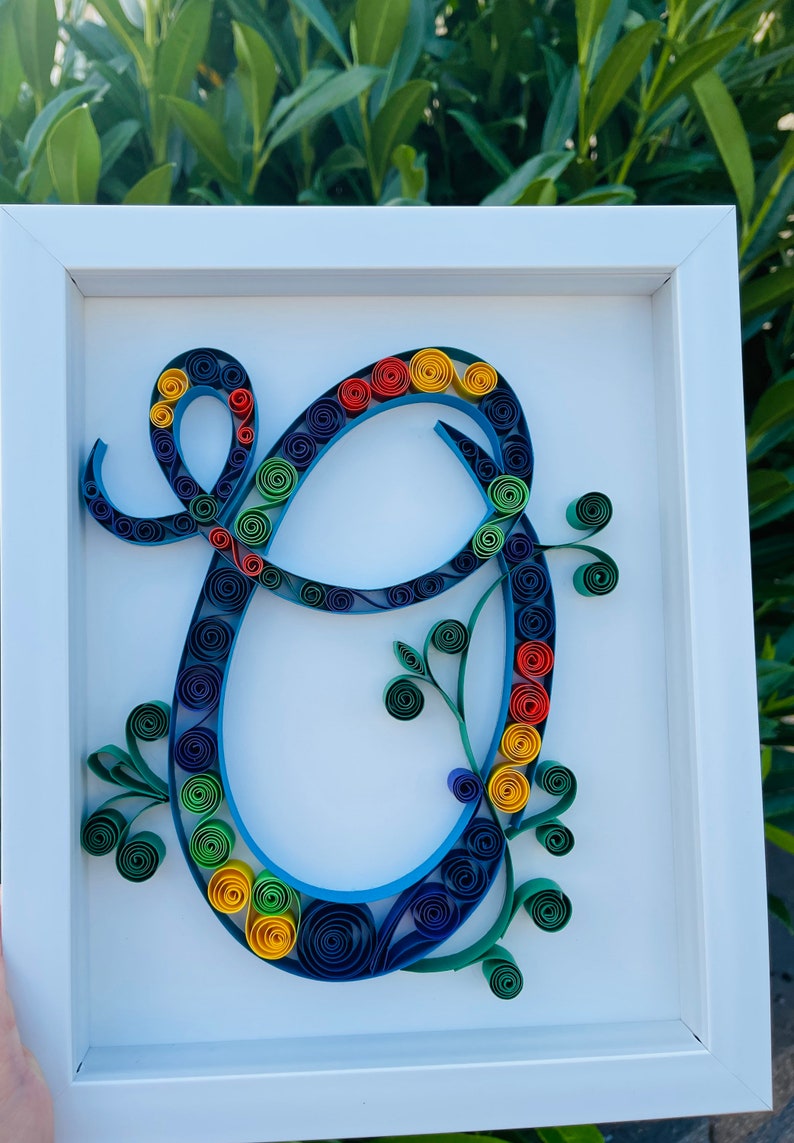 Paper Quilling Wall Art Framed Quilling Art Wall Decor Etsy