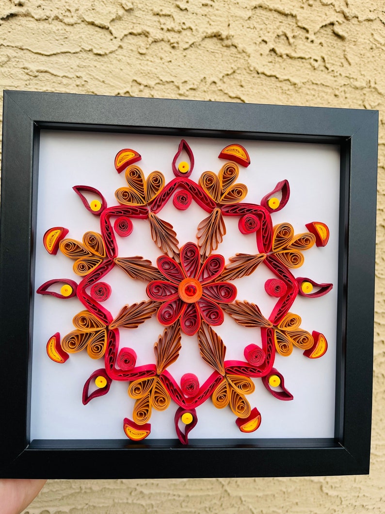 Quilling Art Quilling Wall Art Framed Quilling Art Paper Etsy