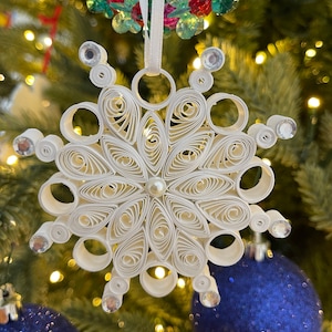 Paper Quilled Ornaments Handmade - Quilling Paper Art - Christmas Quilling Gift-Eco friendly ornaments