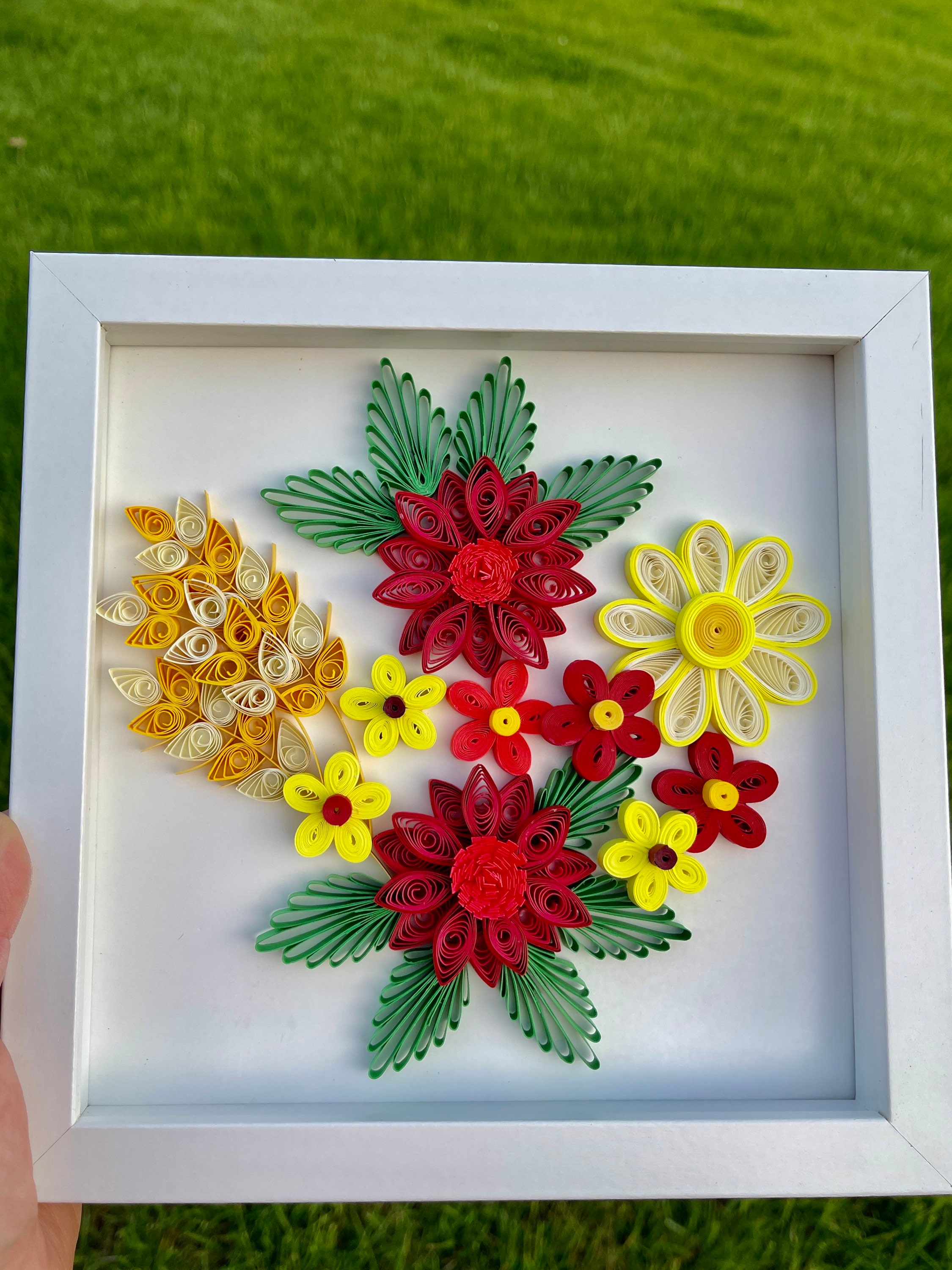 Quilling Art - Paper Quilled Flower - Wall Decor Quilling - Etsy