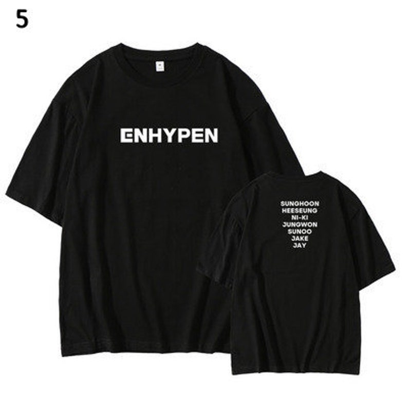 Enhypen Black and White Debut T-Shirt Merchandise shirt | Etsy