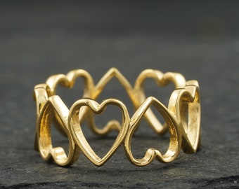Tiffany &co Elsa Peretti Open Heart Ring 18ct Gold - Etsy