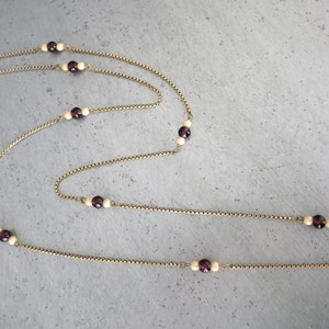 ART DECO Vintage Antique Necklace Beautiful Flapper Necklace 100 cm long or 40" pearl  Gift