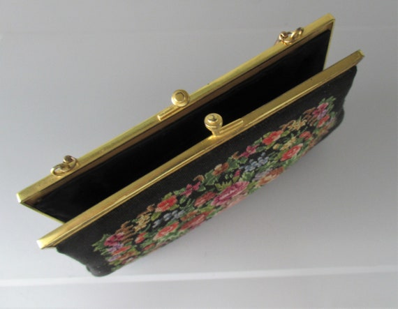 Vintage Micro PETIT POINT Handbag Evening Bag Nee… - image 5