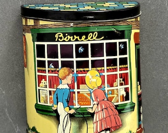 Vintage BIRELL snoepblik uit de jaren 1920-1930, Glasgow/Schotland, cadeau