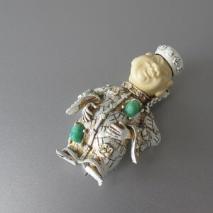 1950/'s chinese Figural pin Har Sultan brooch far eastern Sorcerer Har Genie brooch Vintage signed couture jewelry