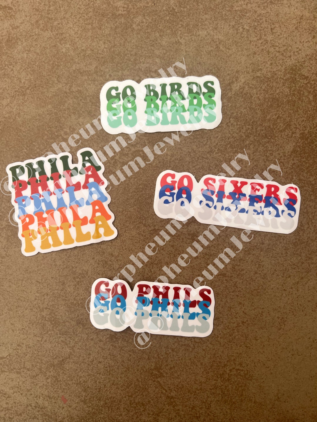 Philly Sports Teams Stickers Etsy