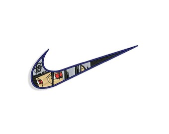 free 'swoosh embroidery design