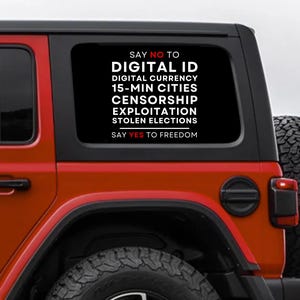 Say Yes to Freedom Decal  Patriot Decal Freedom Convoy Decal Truther Decal Canada Decal Freedom Convoy Truckers Decal Just Say No