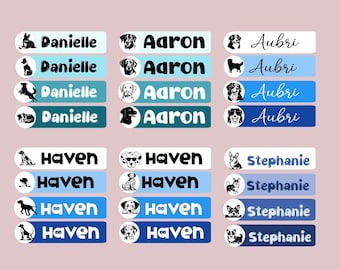 Personalized Dog Breed Name Stickers: Dishwasher Safe Custom Labels