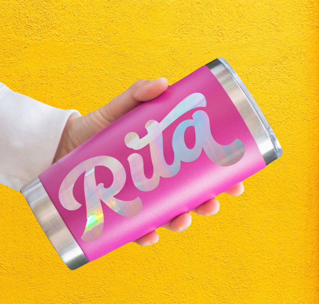 Custom Vinyl Name Decal: Personalized Sticker for Water Bottle, Laptop ...