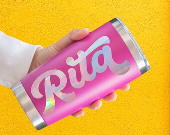 Custom Vinyl Name Decal: Personalized Sticker for Water Bottle, Laptop