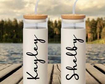Custom Vinyl Name Decal: Personalized Water Bottle Sticker