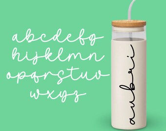 Custom Vinyl Name Decal: Personalized Water Bottle Sticker