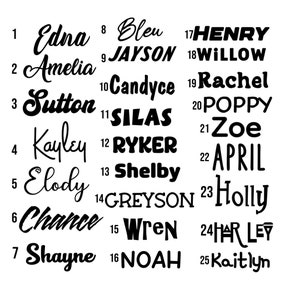 Custom Vinyl Name Decal: Personalized Stickers for Water Bottles, Laptops