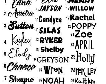 Custom Vinyl Name Decal: Personalized Stickers for Water Bottles, Laptops