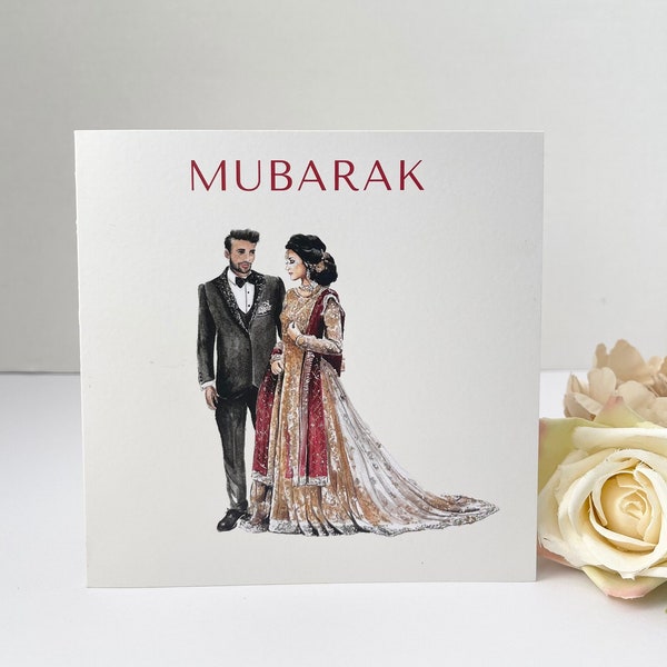 Muslim Wedding|Shaadi Mubarak|Congratulations| Islamic Wedding Card|Islamic Card|Islamic Mubarak Card|Nikkah |Walima|Engagement|