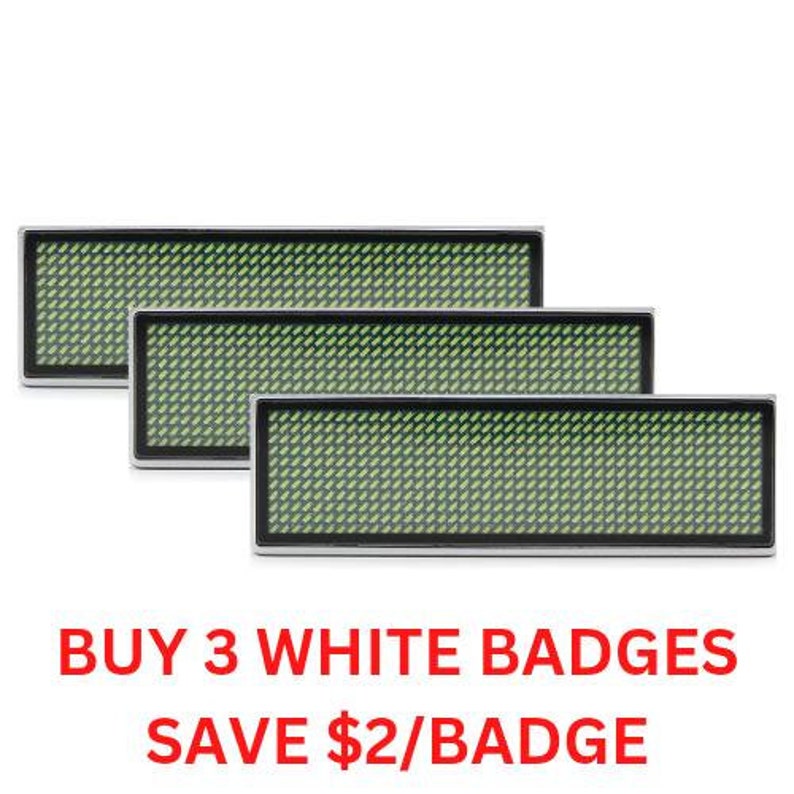 Programmable Bluetooth LED Badge Name Tag for Work Etsy